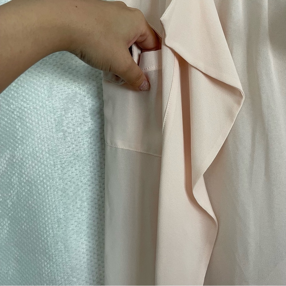 Open Front Flutter Ruffle Sleeveless Cardigan - image 4